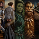 From left to right: Anduin Lothar, King Llane, Lady Taria, Garona Halforcen, Durotan, Ogrim Doomhammer, and Gul’dan.